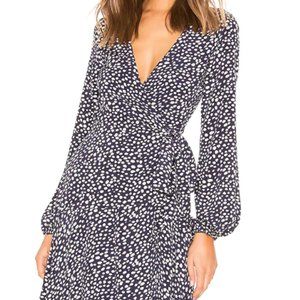 Vienna Midi Dress Navy Not Dot